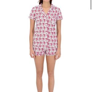 Roller Rabbit Pink Monkey Polo Pajamas